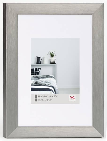 Aluline Alu- Bilderrahmen Graumetallic - 30 x 40 x 2 cm
