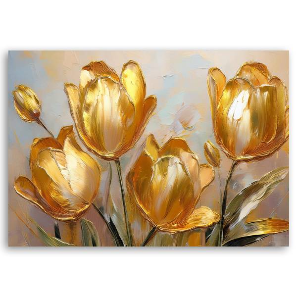 Wandbild tulpen gemalte blumen kaufen