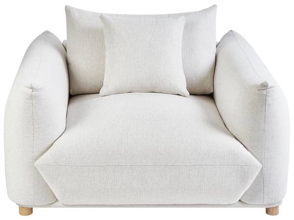 Sitzgruppe LUVOS 7-tlg Braun - Weiß - Textil - 104 x 75 x 104 cm