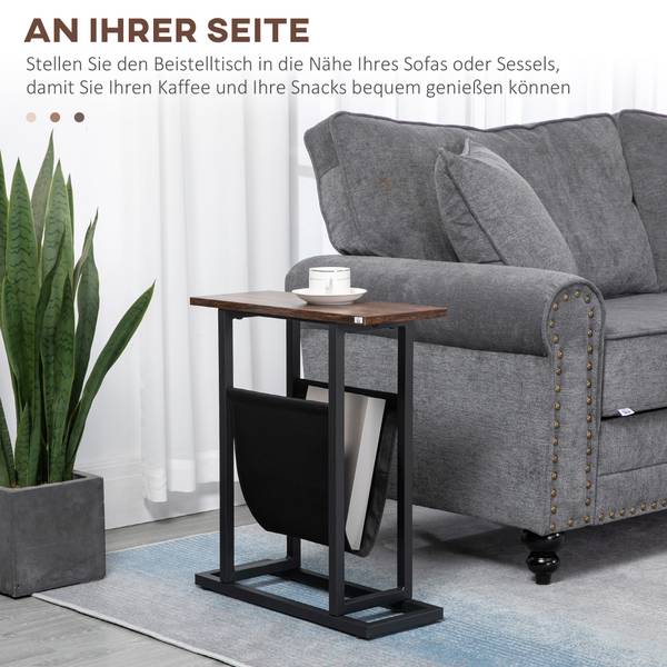 Beistelltisch Couchtisch 839-609V00DR Dunkelbraun
