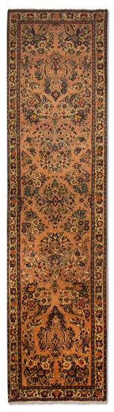 Orientteppich Oriental Braun - Wolle - 78 x 1 x 317 cm