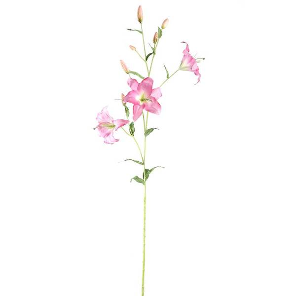 Künstliche Blume Lily Weiß - Kunststoff - 48 x 132 x 61 cm