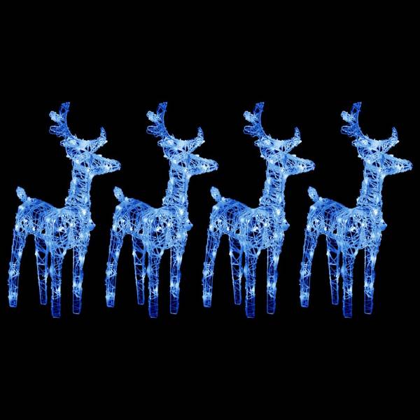 Renne de noël 3013527-2 lot de 5 Bleu - 9 x 55 x 18 cm