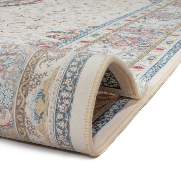 Orientteppich Baran Weiß - Naturfaser - 250 x 1 x 350 cm