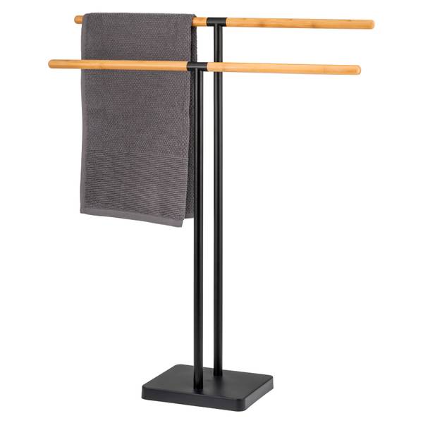 Handtuchhalter 93103 Schwarz - Metall - 69 x 79 x 18 cm
