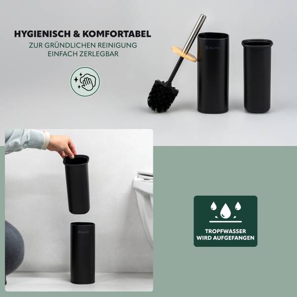 WC-Garnitur FRAMURA Schwarz