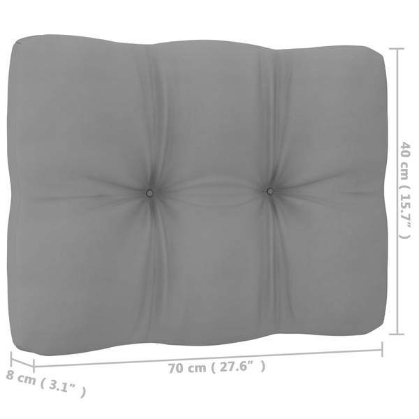 Loungeset 3009720-2  (10-delig) bruin - polyester - grenenhout - 70 x 67 x 70 cm