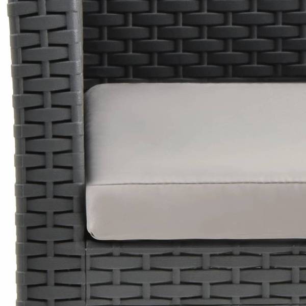 Salon de jardin 315641 (lot de 2) Gris - Polyester - Polypropylène - 58 x 41 x 58 cm