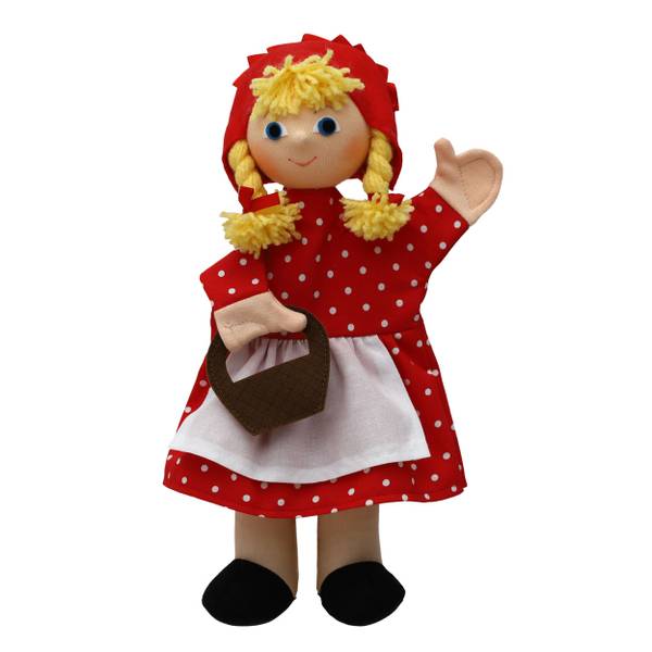 Handpuppe Rotkäppchen Textil - 22 x 31 x 8 cm