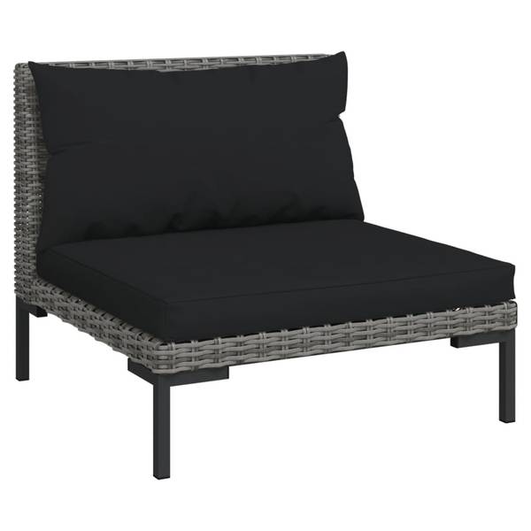 Garten-Lounge-Set 318607 (3-teilig) Grau - Polyester - Stahl - 70 x 61 x 70 cm