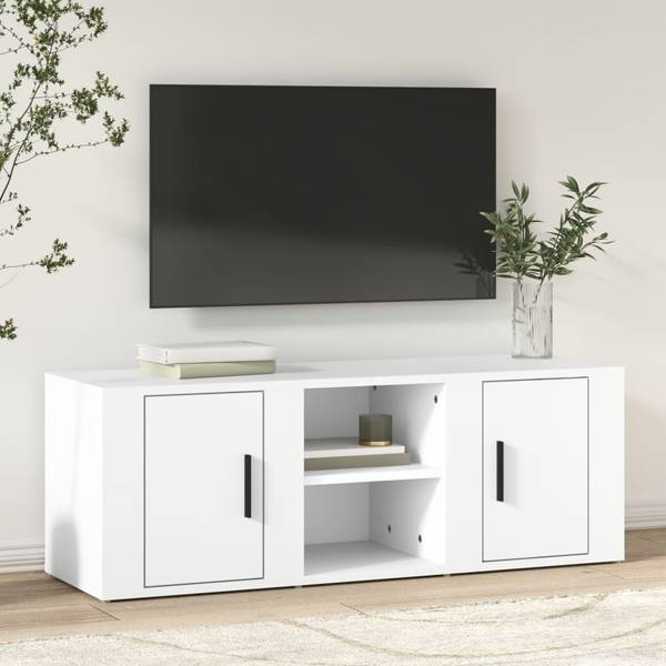 TV-Schrank 3018062 Weiß - Holzwerkstoff - 100 x 35 x 31 cm
