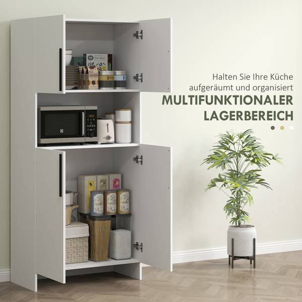 Küchenschrank 83A-230V90WT Weiß - Holzwerkstoff - 40 x 175 x 79 cm