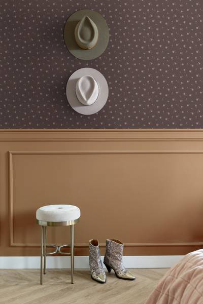 Tapete 139835 Violett - Fleece - 50 x 900 x 50 cm