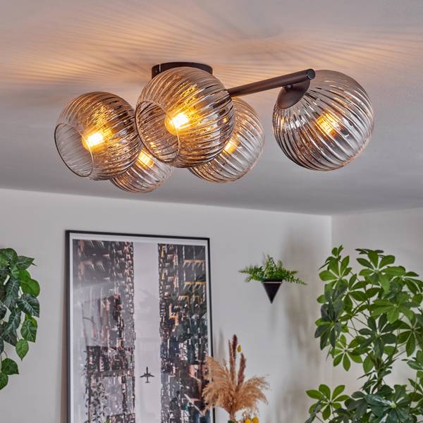 Deckenleuchte Fossobiubo Grau - Metall - 24 x 16 x 110 cm