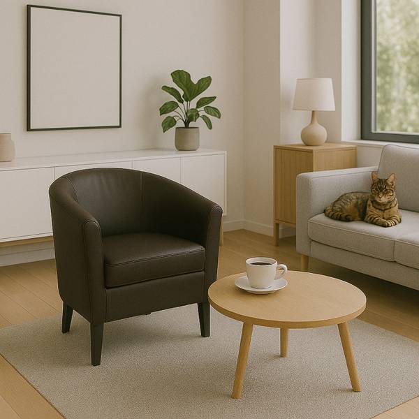 Lounge-Sessel O17 Braun