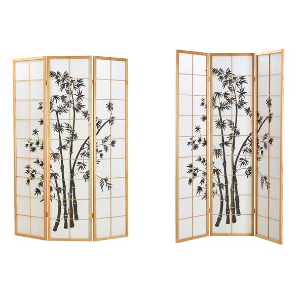 Paravent 311 Noir - Marron - Largeur : 132 cm