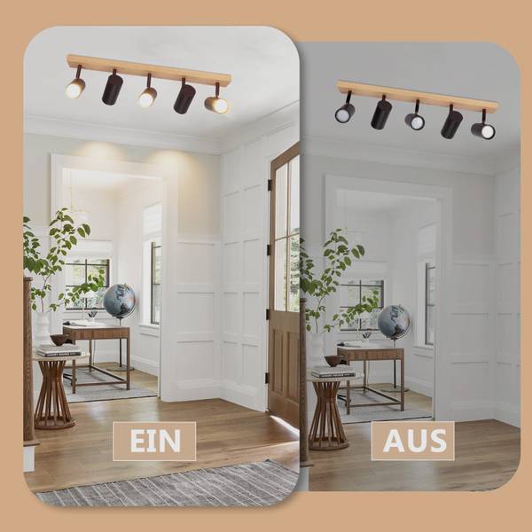 Plafondspot DADp zwart - ijzer - 11 x 15 x 63 cm