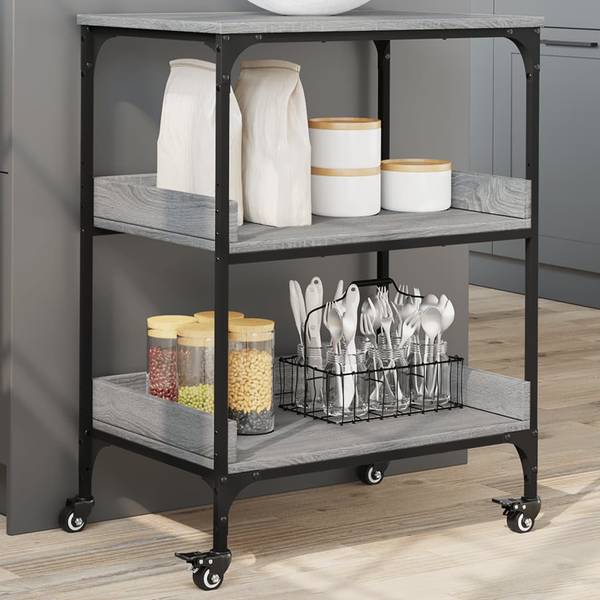 Servierwagen XT5347 Braun - Holzwerkstoff - 41 x 81 x 60 cm