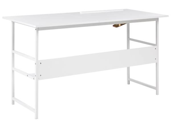 Schreibtisch ORAN Weiß - Holzwerkstoff - 140 x 76 x 60 cm