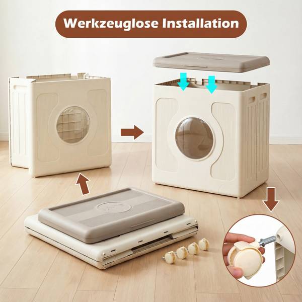 Wäschekorb VL32734 Grau