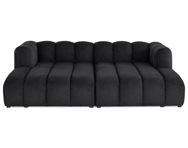 3-Sitzer Sofa DEBBIE Schwarz