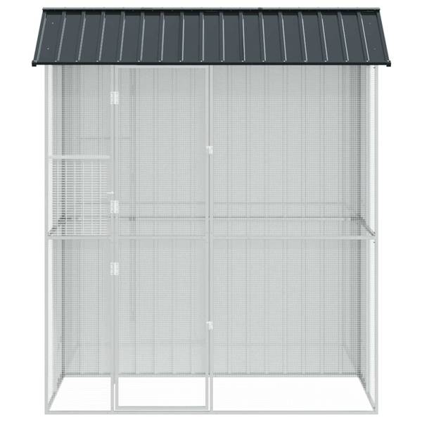 Vogelgehege 3044617 Grau - Metall - 110 x 247 x 215 cm