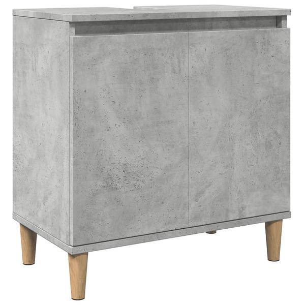 Waschbeckenunterschrank XT8823 Grau - Holzwerkstoff - 33 x 60 x 58 cm
