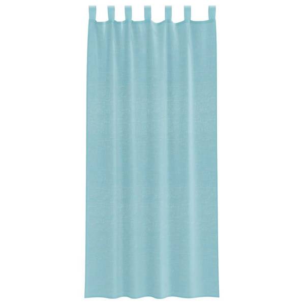 Rideau en voile 3043941-10 (lot de 2) Turquoise - Hauteur : 245 cm