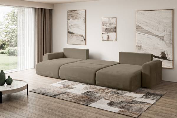 Wohnlandschaft ORRO-U Braun