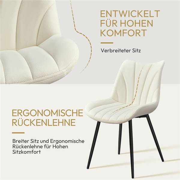 Esszimmerstuhl ARK04 2er Set Beige