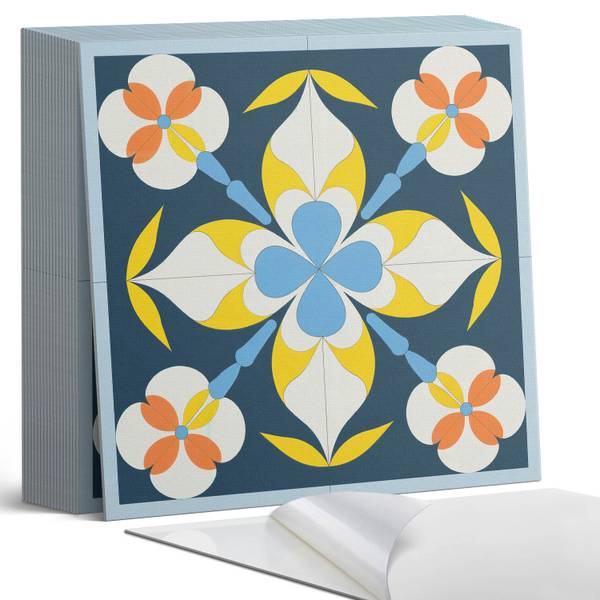 Vinylfliese BlumenHinte 20er-Set 20 x 20 cm