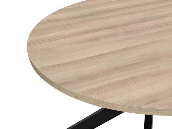 Esstisch TILKI Beige - Holz teilmassiv - 120 x 78 x 120 cm
