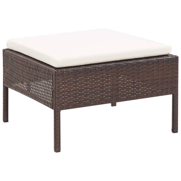 Garten-Lounge-Set 3001261-2 (6-teilig) Braun - Polyester - Stahl - 60 x 35 x 60 cm