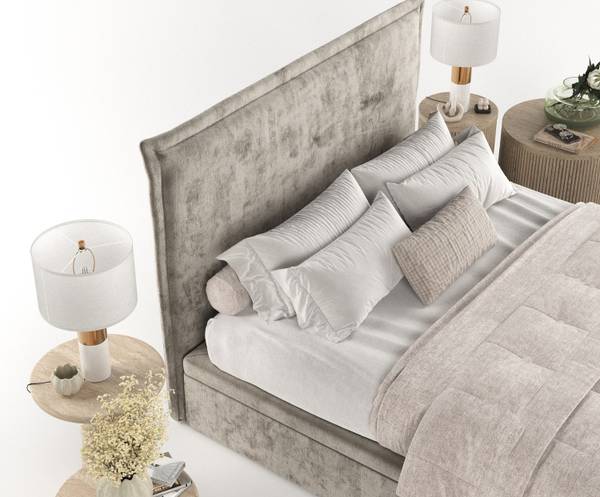 Polsterbett Eliot mit Stauraum Beige - Liegefläche Breite: 160 cm