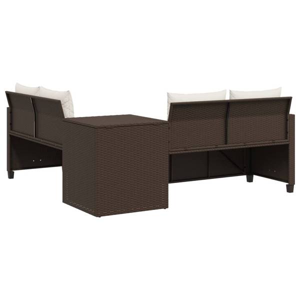 Gartensofa 3034093-1 (2-teilig) Braun - Creme