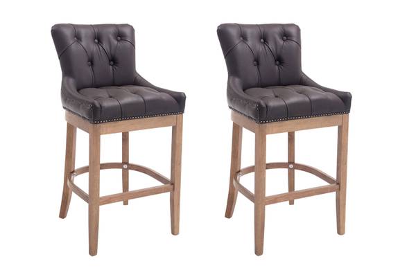 Barhocker Lakewood 2er Set Braun