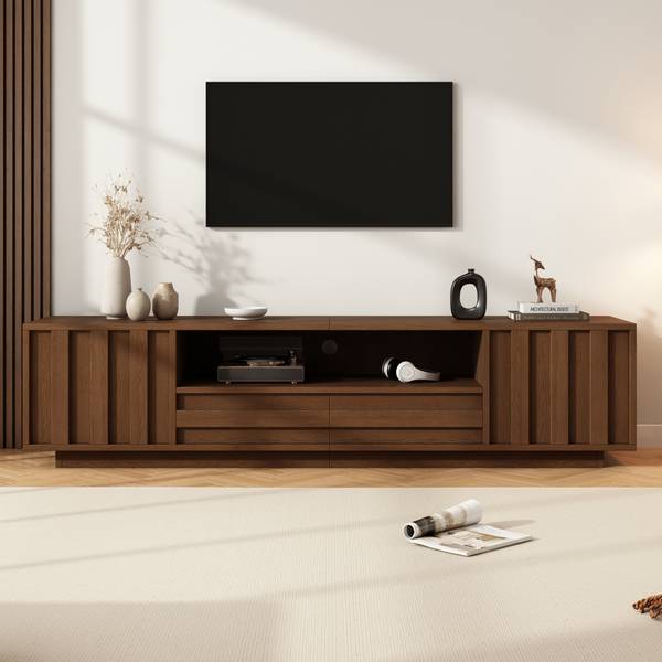 TV-Schrank Philotes Ⅶ Braun - Holzwerkstoff - 180 x 45 x 40 cm
