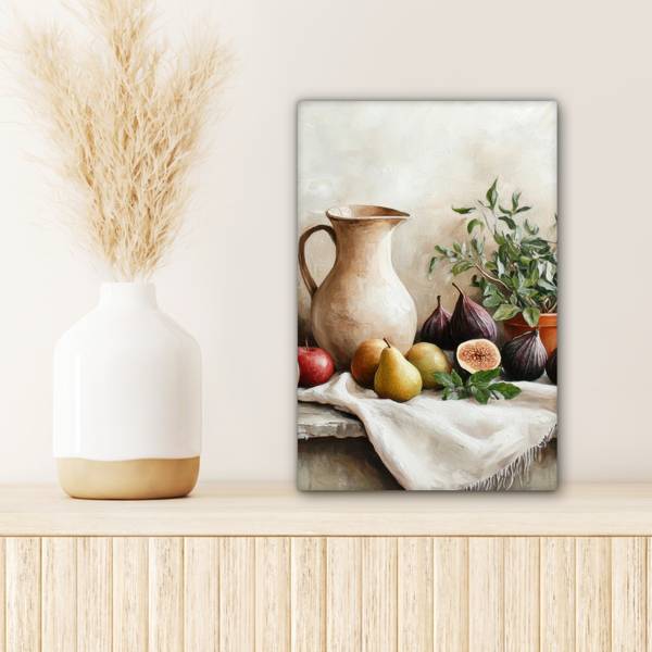 LEINWANDBILD Obst Braun - Baumwollstoff - 20 x 30 x 2 cm