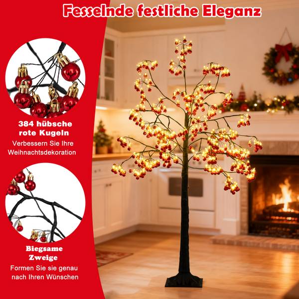 Weihnachtsbaum OY47304 Rot - Kunststoff - 22 x 150 x 22 cm