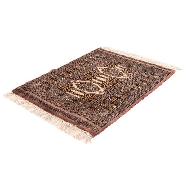Orientteppich Oriental Braun - Wolle - 61 x 1 x 77 cm