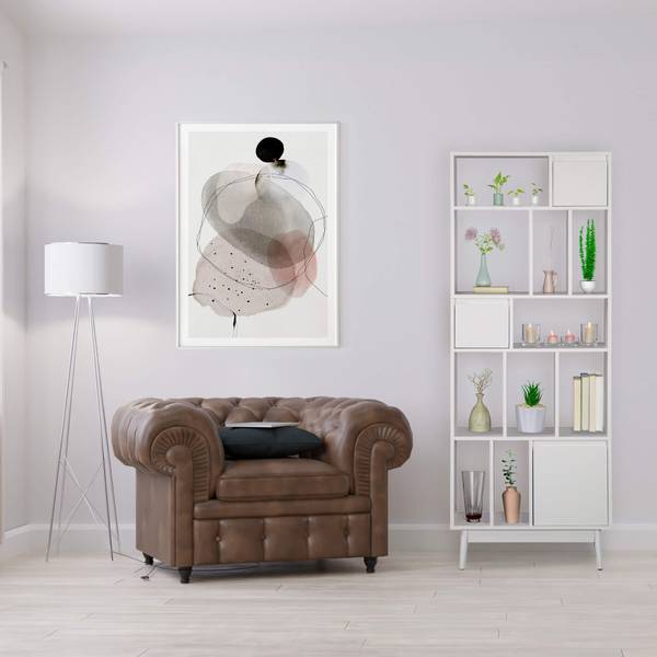Boekenrek Mawar wit - deels massief hout - 70 x 187 x 30 cm