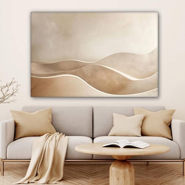 LEINWANDBILD Abstrakte Wellen 150 x 100 cm