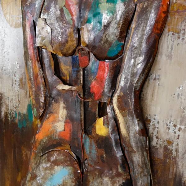 Metallbild 3D AKT Stahl - 120 x 70 x 6 cm