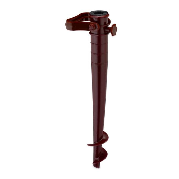 Braune Bodenhülse für Sonnenschirm Braun - Polypropylen - 10 x 39 x 10 cm