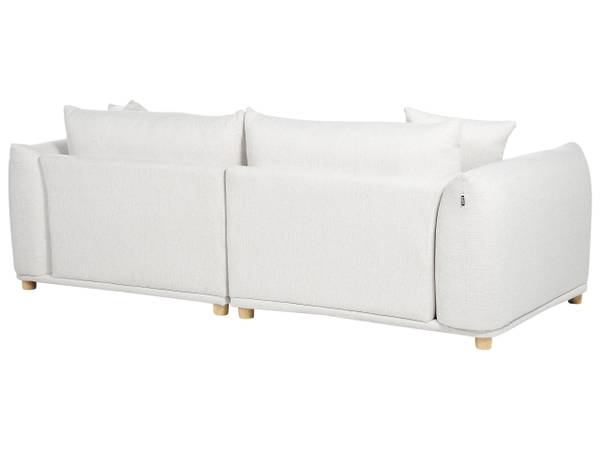 Sitzgruppe LUVOS 7-tlg Braun - Weiß - Textil - 104 x 75 x 104 cm