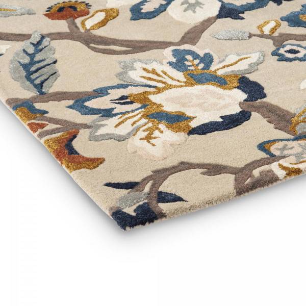 Tapis salon AMANPIRI Beige - Fourrure véritable - 170 x 2 x 240 cm