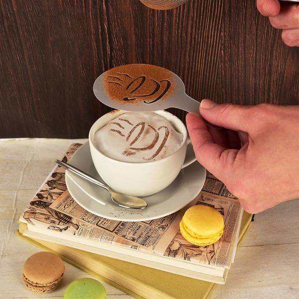 Schablonen für Kaffee 6-tlg. Set 153032 Tiefe: 13 cm