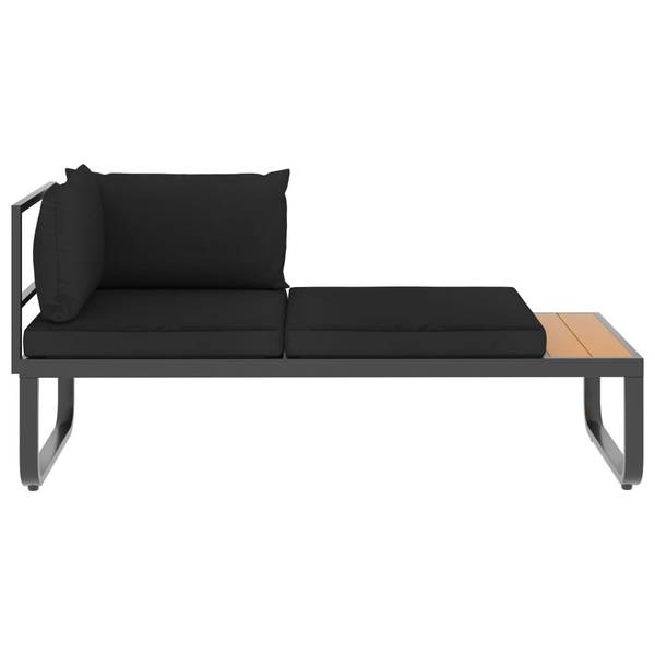 Sofa 48653 (4-teilig) Aluminium - 58 x 30 x 58 cm