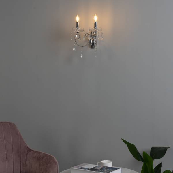 Wandleuchte Pavia Silber