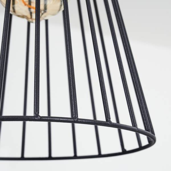 Deckenleuchte Poggiomarino Schwarz - Metall - 21 x 125 x 21 cm